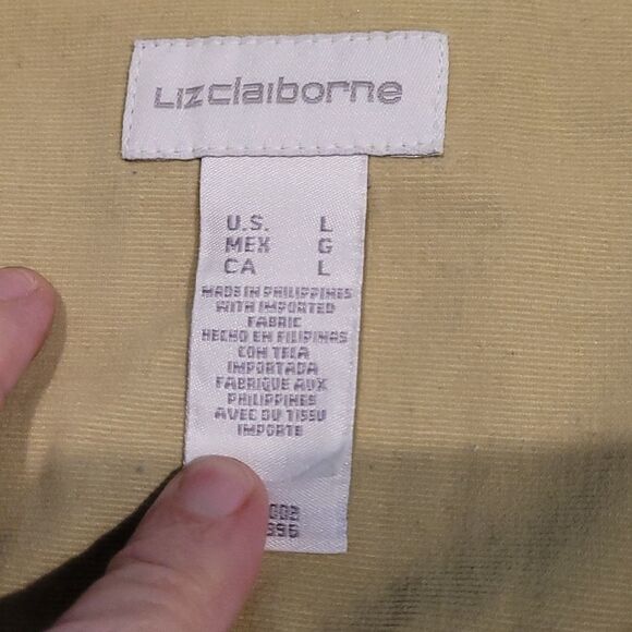 LizClaiborn sz L corduroy shirt - Picture 9 of 11